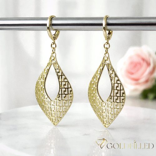 Goldfilled Antiallergische Ohrringe 52mm 14K Farbe