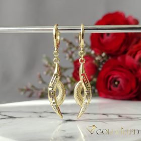 Goldfilled Antiallergene Ohrringe 48mm 14K Farbe	