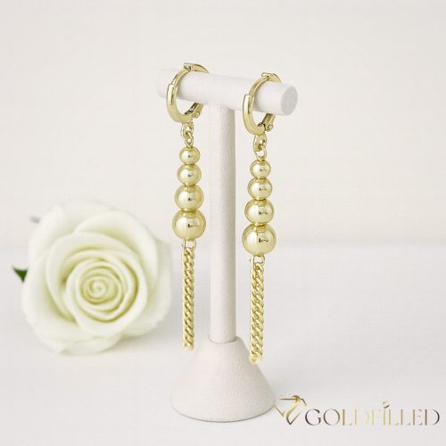 Goldfilled Antiallergische Ohrringe 50mm 14K Farbe
