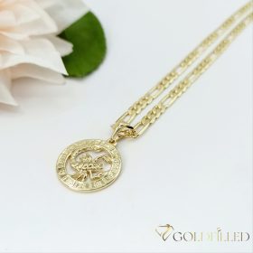   Goldfilled antiallergene Halskette 50cm / 4mm + Skorpion Anhänger 14K Farbe