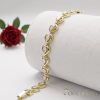 Antiallergenes vergoldetes Armband „Goldfilled“, 17cm lang und 8 mm Breit, 14K-Farbe