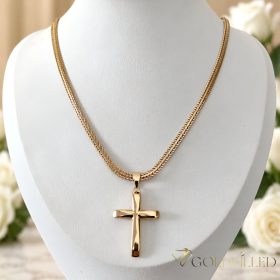   Antiallergische Goldfilled-Halskette 45cm/4mm + Anhänger, Farbe 18K