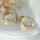 Goldfilled Antiallergene gedrehte Creolen 35mm 14K Farbe	
