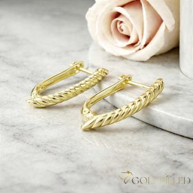 Goldfilled Antiallergische Ohrringe 25 mm 14K Farbe