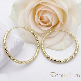 Goldfilled Antiallergische Ohrringe 25 mm 14K Farbe