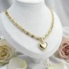 Antiallergische Goldfilled-Halskette 50cm/5,2mm + Anhänger, Farbe 14K