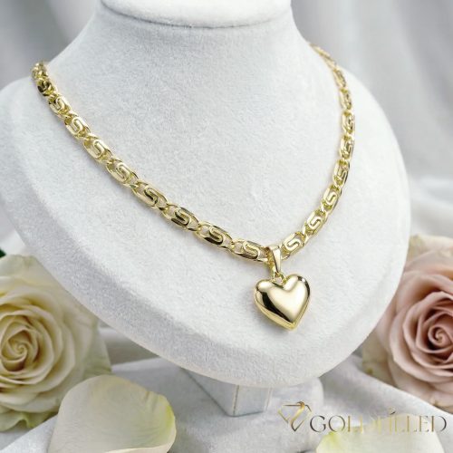 Antiallergische Goldfilled-Halskette 50cm/5,2mm + Anhänger, Farbe 14K