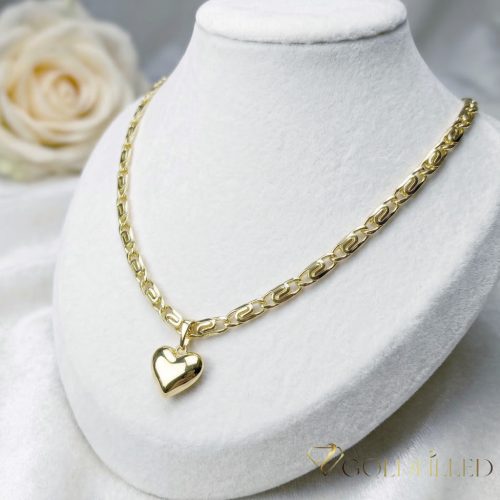 Antiallergische Goldfilled-Halskette 50cm/5,2mm + Anhänger, Farbe 14K