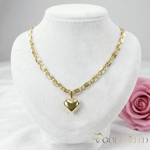 Antiallergische Goldfilled-Halskette 50cm/5,2mm + Anhänger, Farbe 14K