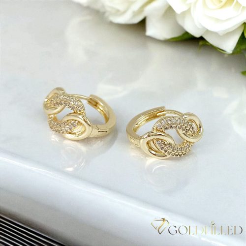 Goldfilled Antiallergische Ohrringe 17mm 14K Farbe
