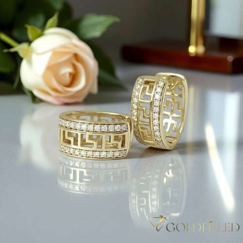 Goldfilled Antiallergische Ohrringe 19mm 14K Farbe