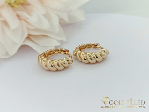Goldfilled Antiallergische Ohrringe 17mm 18K Farbe