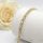 Antiallergenes vergoldetes Armband „Goldfilled“, 19cm lang und 5 mm Breit, 14K-Farbe