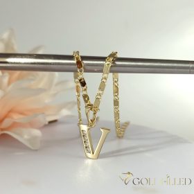   Antiallergene vergoldete Halskette „Goldfilled“, in mehreren Größen  2 mm breit, 14K-Farbe