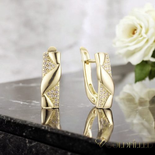 Goldfilled Antiallergische Ohrringe 18 mm 14K Farbe