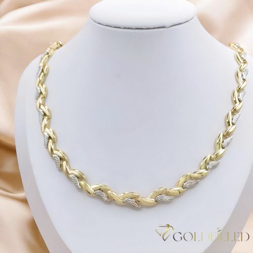 Exklusive antiallergische Goldfilled-Halskette 50cm/8mm, 14K mehrfarbig