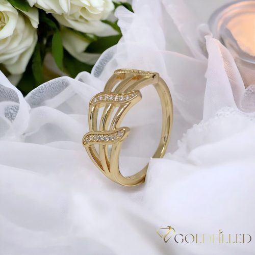 Antiallergischer „Goldfilled”-Ring in verschiedenen Größen, Farbe 18K