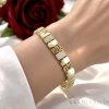 Antiallergenes vergoldetes Armband „Goldfilled“, 17 cm lang und 9 mm Breit, 14K-Farbe