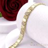 Antiallergenes vergoldetes Armband „Goldfilled“, 17 cm lang und 9 mm Breit, 14K-Farbe