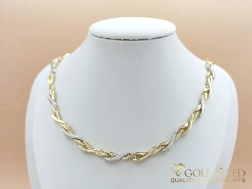 Exklusive antiallergische Goldfilled-Halskette 45cm/7,2mm, mehrfarbig