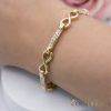 Antiallergenes vergoldetes Armband „Goldfilled“, 17cm lang und 5 mm Breit, 14K-Farbe