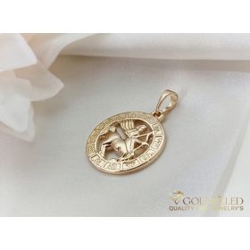 Goldfilled Antiallergisches Medaillon 28mm 18K Farbe