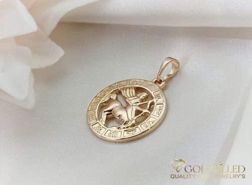 Goldfilled Antiallergisches Medaillon 28mm 18K Farbe