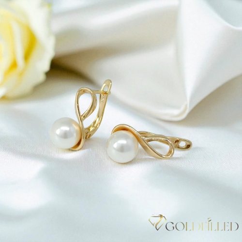 Goldfilled Antiallergische Ohrringe 17mm 18K Farbe