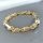 Antiallergisches Goldfilled-Armband 22cm /8-10mm, mehrfarbig 14K