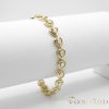 Antiallergenes vergoldetes Armband „Goldfilled“, 19cm lang und 8 mm Breit, 14K-Farbe