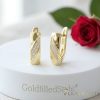 Goldfilled Antiallergische Ohrringe 17 mm 14K Farbe