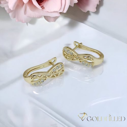 Goldfilled Antiallergische Ohrringe 18 mm 14K Farbe