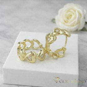 Goldfilled Antiallergische Ohrringe 22 mm 14K Farbe