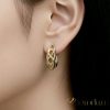 Goldfilled Antiallergische Ohrringe 19mm 14K Farbe