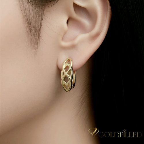 Goldfilled Antiallergische Ohrringe 19mm 14K Farbe