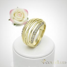   Antiallergischer „Goldfilled”-Ring in verschiedenen Größen, Farbe 14K