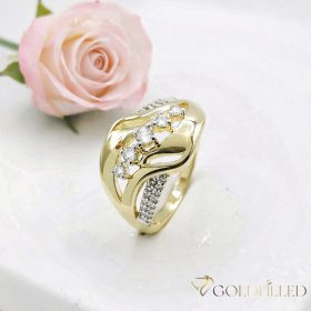   Antiallergischer „Goldfilled”-Ring in verschiedenen Größen, Farbe 14K