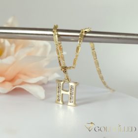   Antiallergene vergoldete Halskette „Goldfilled“, in mehreren Größen  2 mm breit, 14K-Farbe