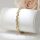 Antiallergenes vergoldetes Armband „Goldfilled“, 19cm lang und 6 mm Breit, 14K-Farbe