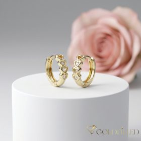 Goldfilled Antiallergische Ohrringe 14 mm 14K Farbe  