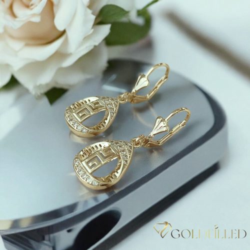 Goldfilled Antiallergene Ohrringe 38mm 14K Farbe	