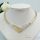 Exklusive antiallergische Goldfilled-Halskette 45cm/6-16mm, 14K mehrfarbig