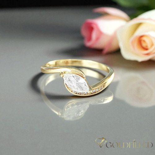 Antiallergischer „Goldfilled”-Ring in verschiedenen Größen, Farbe 14K