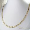Antiallergene "Figaro" Halskette „Goldfilled“, in mehreren Größen  4 mm  breit, 14K-Farbe