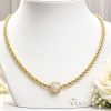Antiallergische Goldfilled-Halskette 45cm/3mm + Anhänger, Farbe 14K