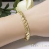 Antiallergenes vergoldetes Armband „Goldfilled“, 17,5 cm lang und 7 mm Breit, 14K-Farbe