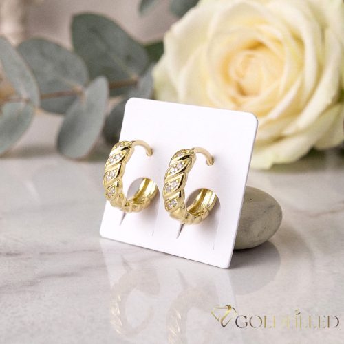 Goldfilled Antiallergene Ohrringe 13mm 14K Farbe	