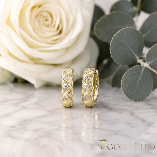 Goldfilled Antiallergene Ohrringe 13mm 14K Farbe	