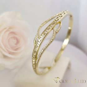   Antiallergisches Goldfilled-Armband 4-16mm farbig (14K) Durchmesser 60mm "öffnbar"