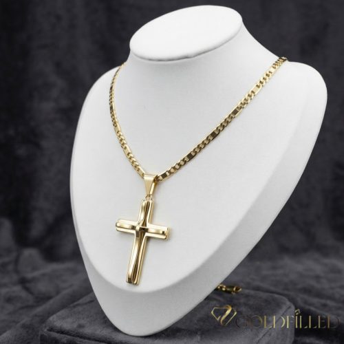 Antiallergische Goldfilled-Halskette 50cm/4mm + Anhänger, Farbe 14K